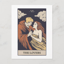 Postal El Tarot de los Amantes