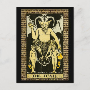Postal El Tarot del diablo