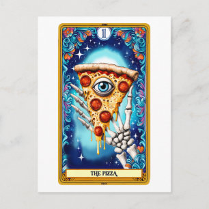 Postal El Tarot Divertido de Pizza Caed