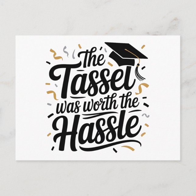 Postal El Tassel valió la pena el inconveniente - Graduac (Anverso)