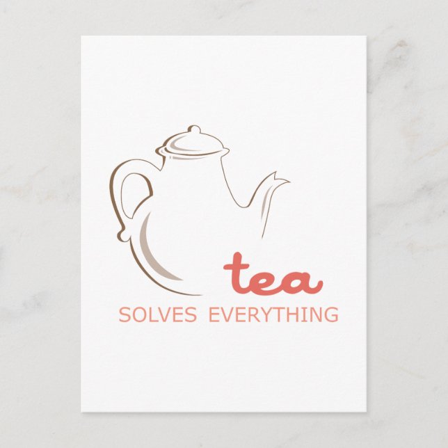 Postal El té lo resuelve todo (Anverso)