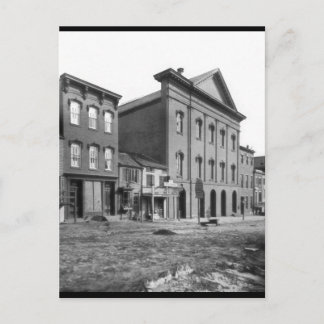 Postal El teatro de Ford en la época de Lincoln. Washingt