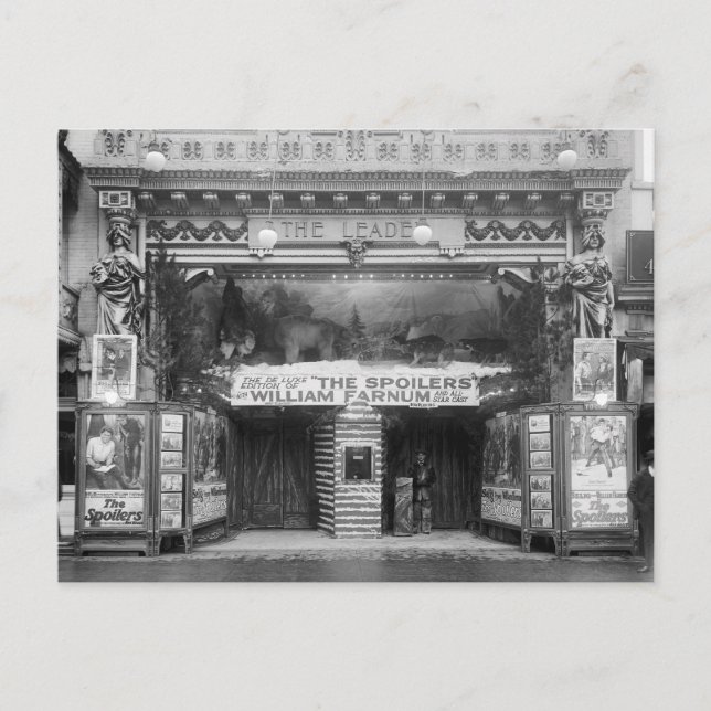 Postal El Teatro Líder, 1921 (Anverso)