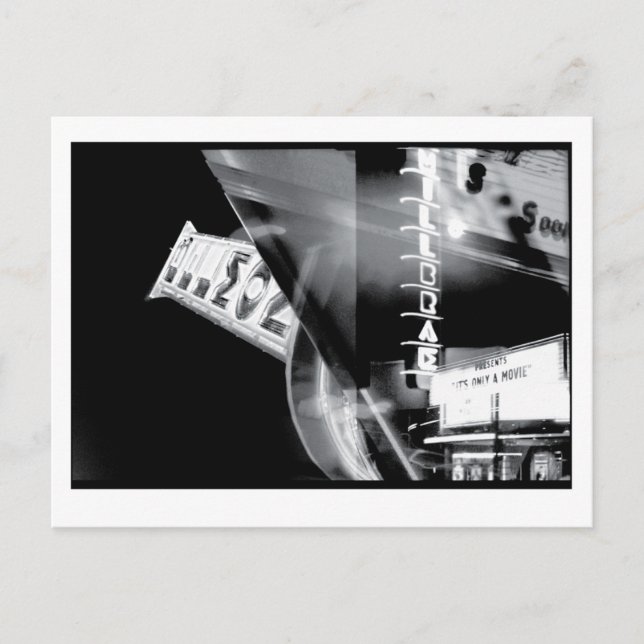 Postal El teatro: Obsoleto del siglo XX (Anverso)