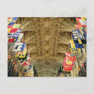 Postal El techo de la capilla de San Jorge, Windsor
