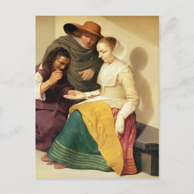 Postal El Teller de la Fortuna, 1631 (Anverso)