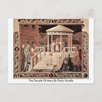 Postal El Templo De María De Paolo Uccello