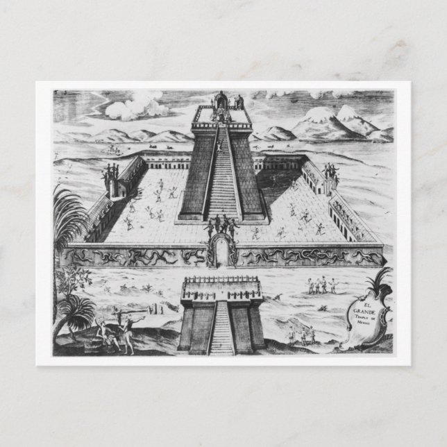 Postal El Templo Mayor de Tenochtitlan (Anverso)