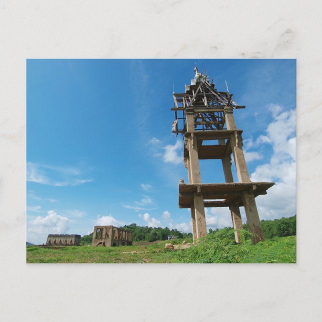 Postal El templo se ahogó. (Anverso)