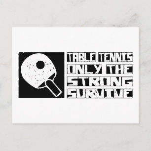 Postal El tenis de mesa sobrevive