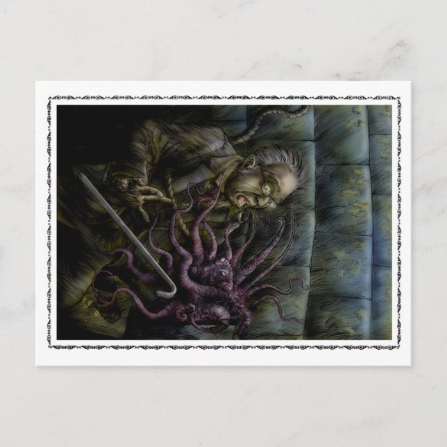 Postal El tesoro de Abbot Thomas (Anverso)