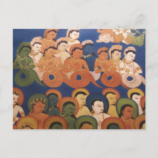 Postal El Tíbet del siglo XI de Nagas y Devas
