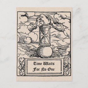 Postal "El Tiempo Espera A Nadie" Personalizado