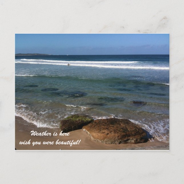 Postal ¡El tiempo está aquí deseo que usted era hermoso! (Anverso)