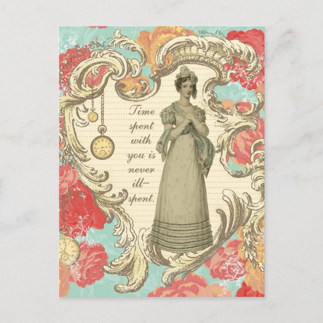 Postal El tiempo que pasaste contigo (Anverso)