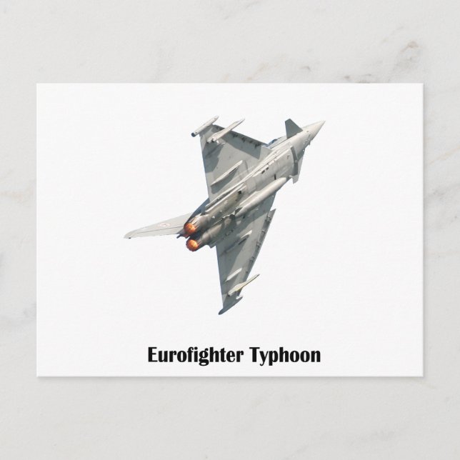 Postal El tifón de Eurofighter (Anverso)
