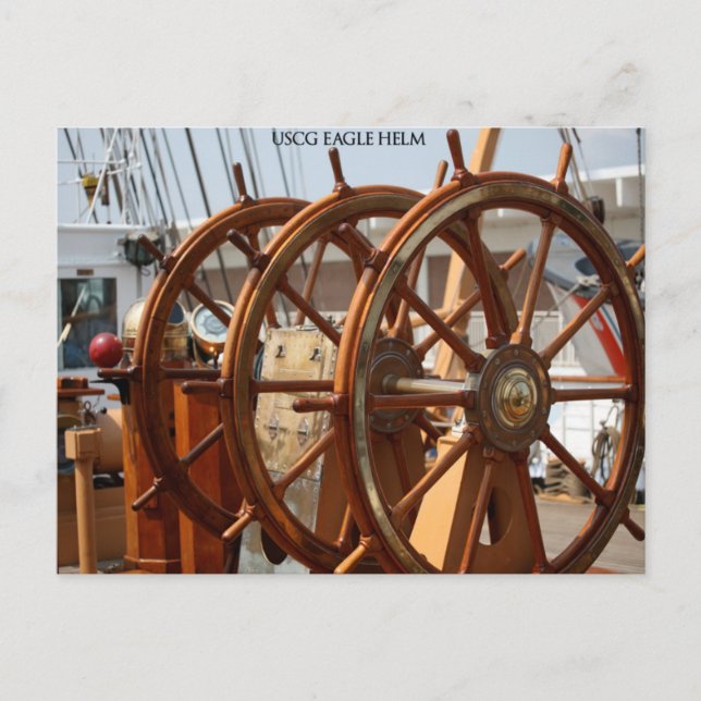 Postal El timón, cortador Eagle de USCG (Anverso)
