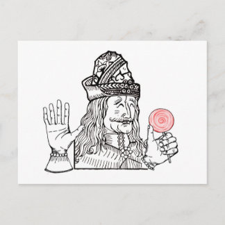 Postal El tío Vlad tiene un chupete