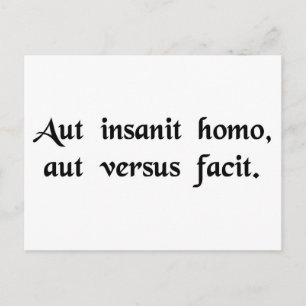 Postal El tipo está loco o está componiendo versos