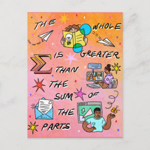 Postal El todo es mayor que la suma de sus partes 22