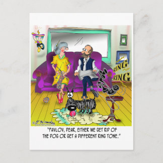 Postal El tono del anillo de Pavlov