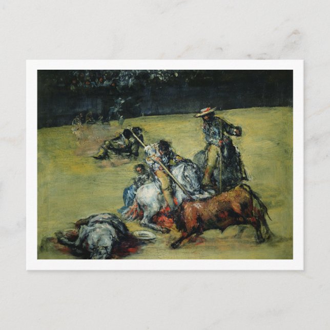 Postal El toro, c.1825 (aceite sobre lienzo) (Anverso)