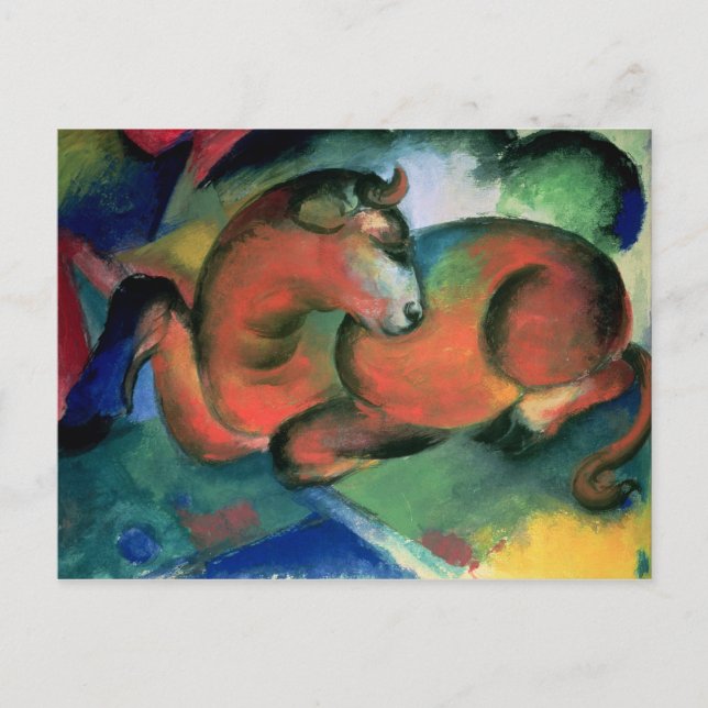 Postal El Toro Rojo, 1912 (Anverso)