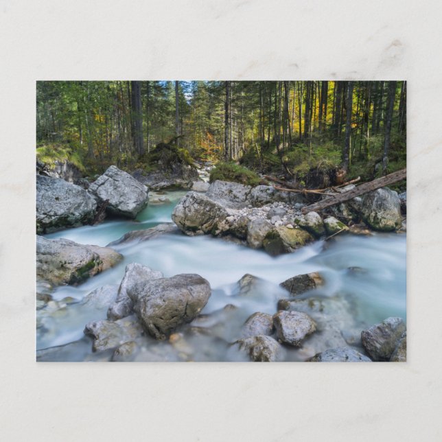 Postal El torrente Ramsauer Ache (Anverso)