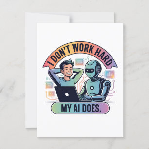 Postal El trabajo de inteligencia artificial es más intel