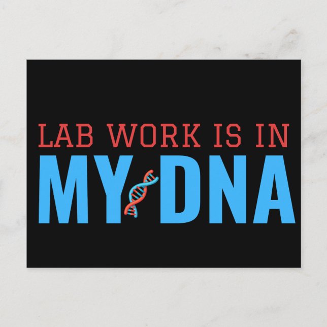 POSTAL EL TRABAJO LABORAL ESTÁ EN MI ADN (Anverso)
