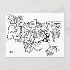 Postal El tráfico de supermercados se ilumina de manera d