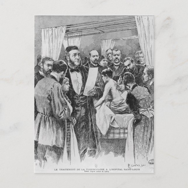 Postal El tratamiento de la tuberculosis (Anverso)