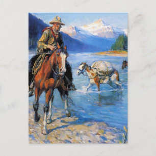 Postal "El tren del paquete" por Philip R Goodwin