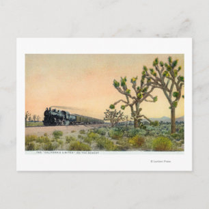 Postal El tren limitado de California atraviesa