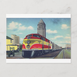 Postal El tren retro al campeón del ferrocarril de Miami