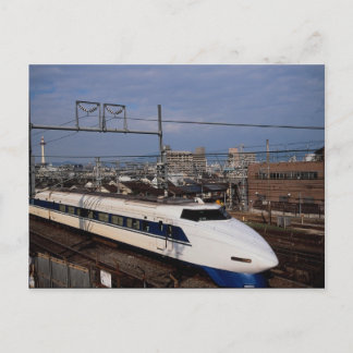 Postal El tren Shinkansen o Bullet, Kyoto, Japón