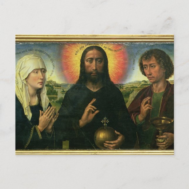 Postal El tríptico de la familia Braque: (LtoR) St. John  (Anverso)