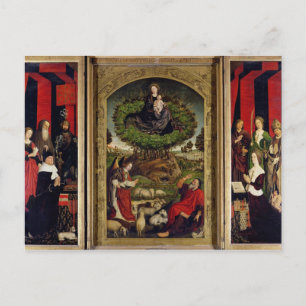 Postal El tríptico de Moisés y el ardiente Bush