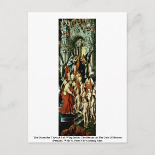 Postal El Triptych del Juicio Final En El Ala Izquierda D