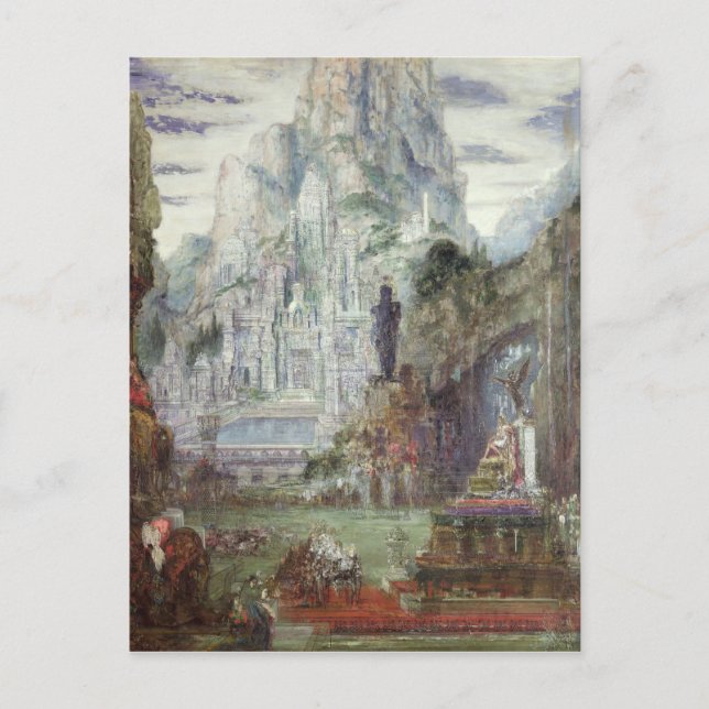 Postal El triunfo de Alejandro Magno (Anverso)