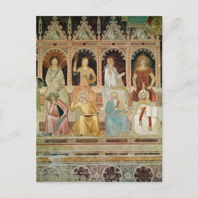 Postal El triunfo de la doctrina católica (Anverso)