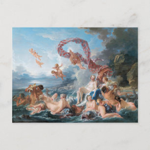 Postal El triunfo de Venus de Francois Boucher (1740)