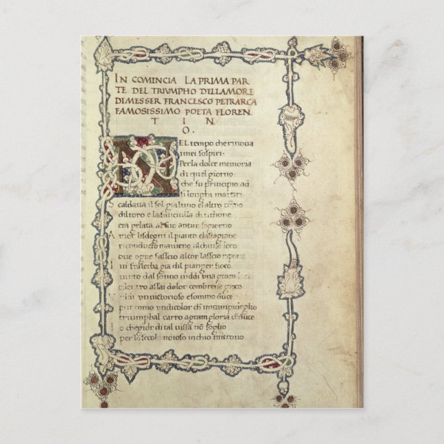 Postal El triunfo del amor (Anverso)