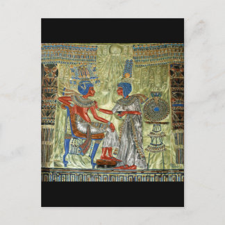 Postal El trono de Tutankhamun