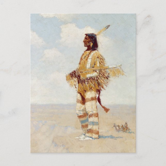 Postal El último de su raza El estadounidense en desapari (Anverso)