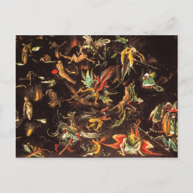 Postal El último fallo de Hieronymus Bosch (Anverso)