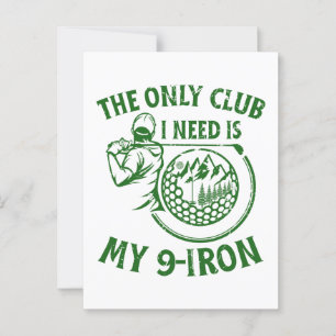 Postal El único club que necesito regalos divertidos de g