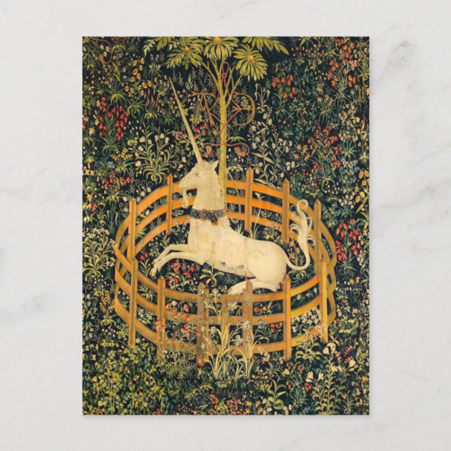 Postal El Unicornio en Cautiverio (Anverso)