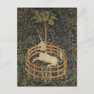 Postal El unicornio en cautiverio