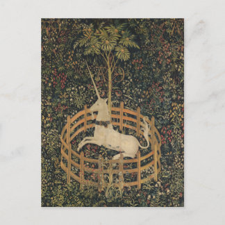 Postal El unicornio en cautiverio